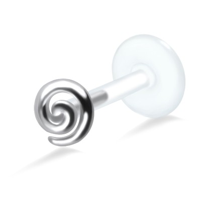 Spiral Shaped Labrets Push-in LA-1024